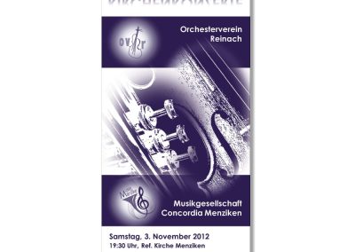 Flyer für Musikkonzert